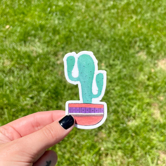 Potted Cactus Sticker