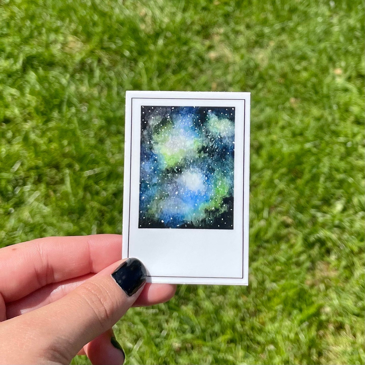 Galaxy Polaroid Sticker
